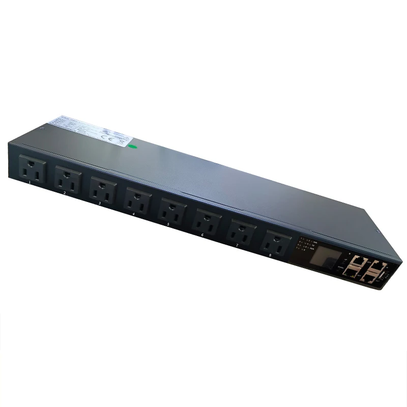 مقبس طاقة خزانة PDU ذكي 8 منافذ 15A/ 30A Python، C++، Linux، Telnet، SNMP، تطوير وبرمجة SSH