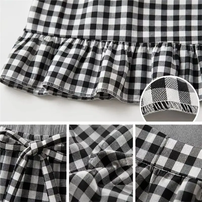 Farmhouse Plaid Oven Skirt Valance Country-Style Kitchen Decor Stove Cover Cabinet Panel Privacy Screen B-B61B