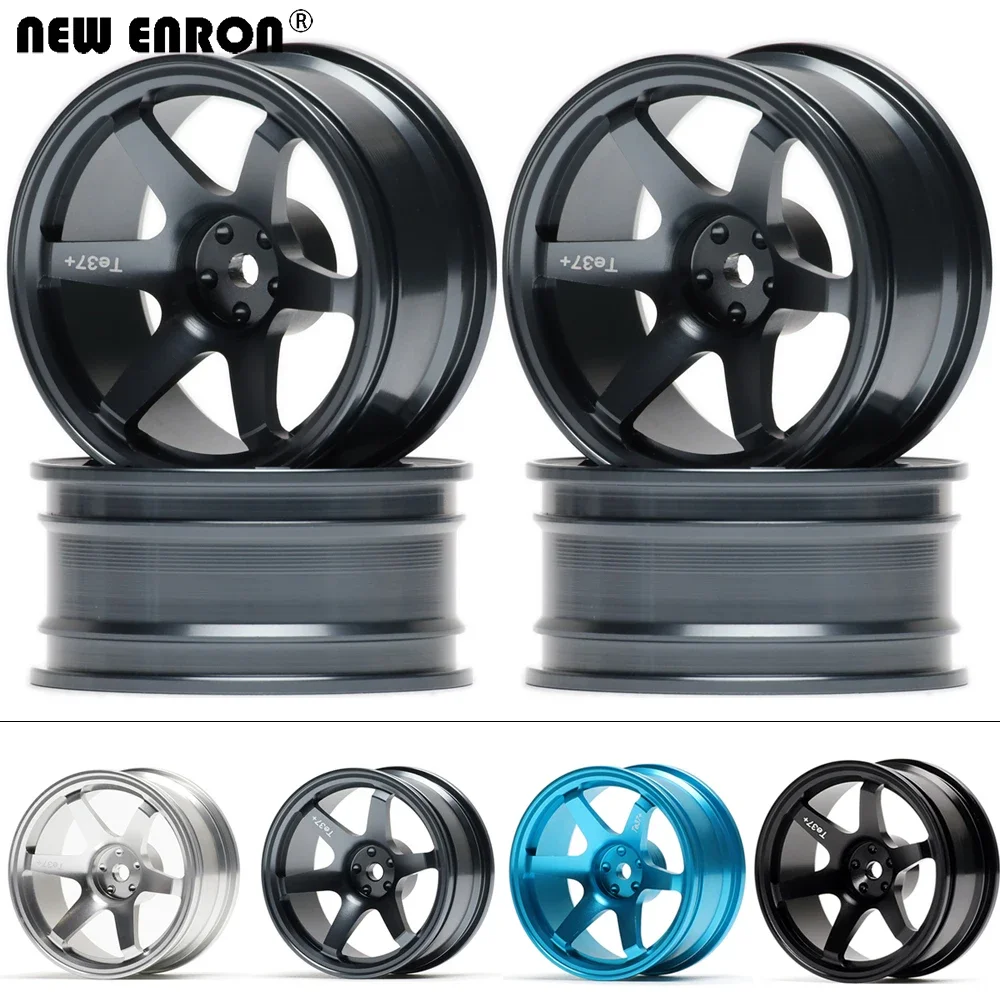 

NEW ENRON 4Pcs Aluminum Alloy 6 Spoke 52MM Wheel Rims For RC Car 1/10 On-Road Drift Traxxas HSP Tamiya HPI Kyosho RedCat SAKURA