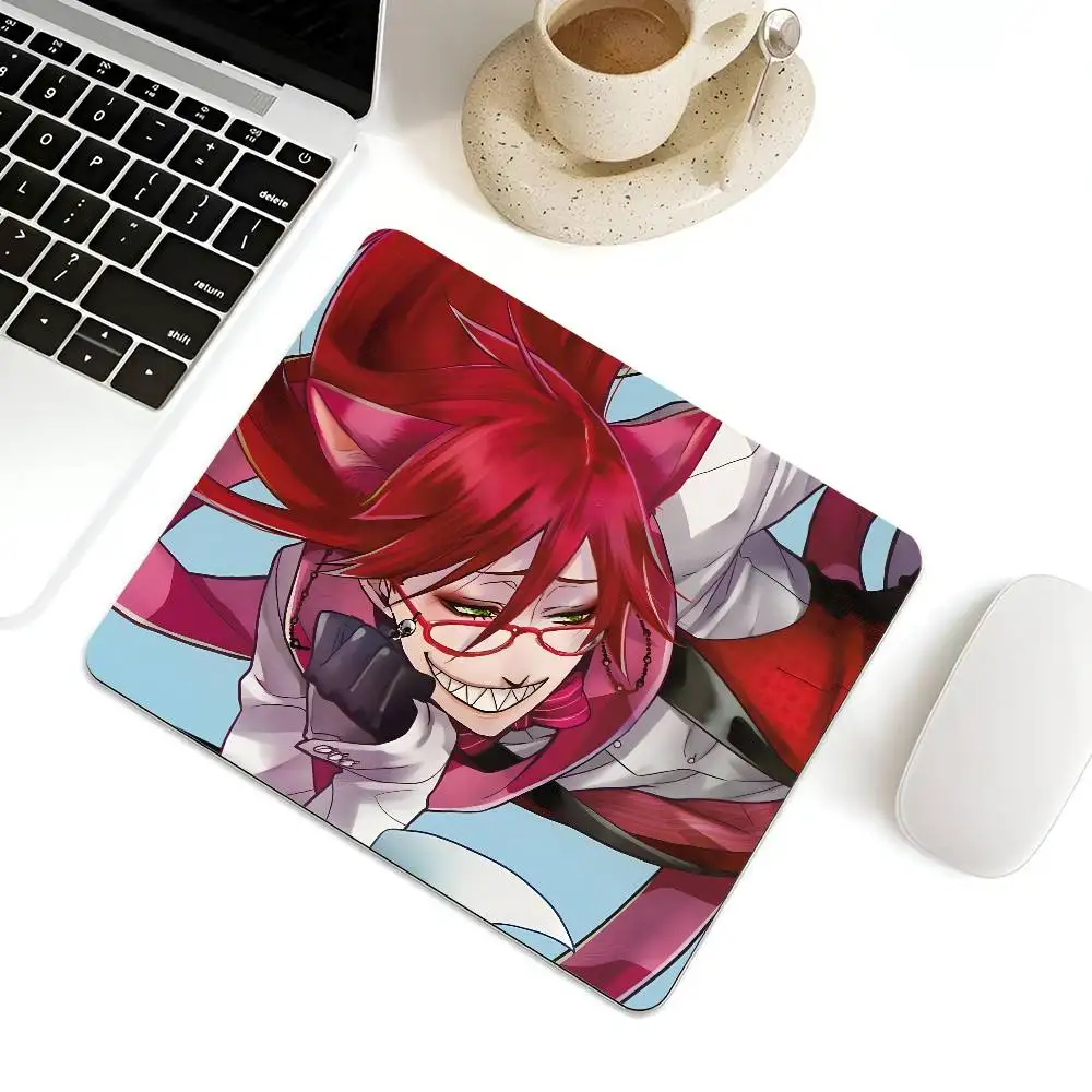 Grell Sutcliff Mousepad Small LockEdge Mouse Pad For Gamers Computer Desk Pad Rectangular Anti-slip Rubber