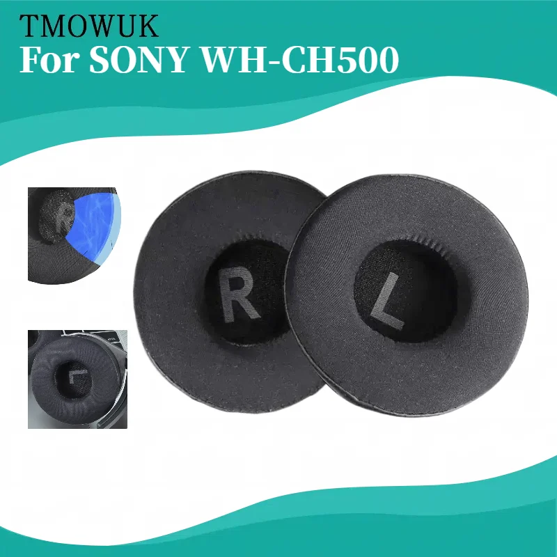 

TMOWUK Leather Sleeve Cooling Gel Replacement Earpads for SONY WH-CH500 Headphone earpads