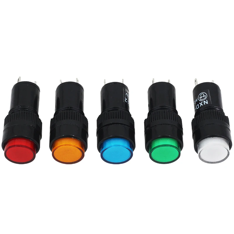 LED highlight small indicator light power signal light opening 8mm10mm12mm opening 12/24/220/380V