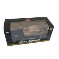 SALE Mini Toy Static Model 1/72 Heng Long Plastic U.S. ABRAMS M1A2 Main Battle Tank 3918 W/O RC System Toys Gifts TH19356