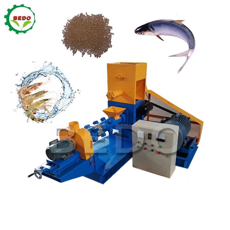 Fish Feed Extruder Rainbow Trout Fish Feed Pellet Machine Floating Fish Feed Pellet Making Machine All Rang