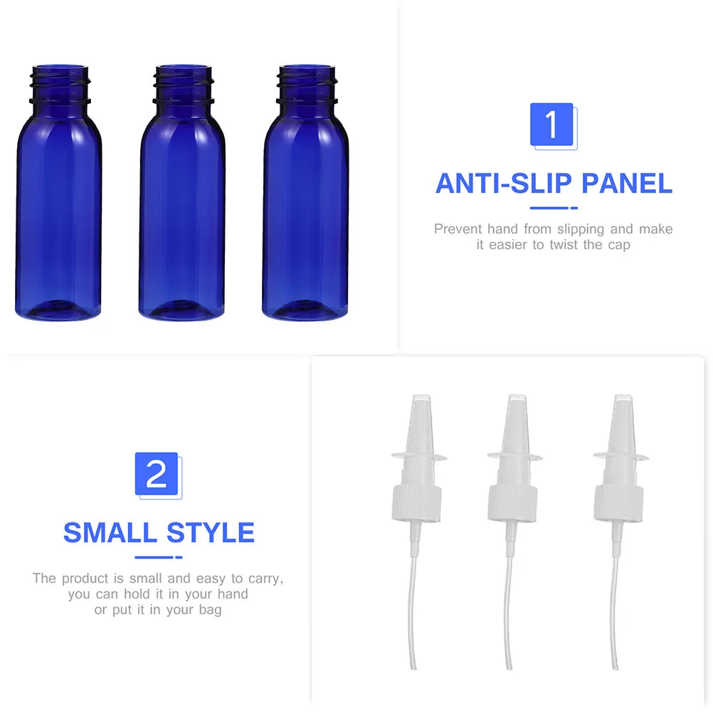 6 stücke Leere Spray Flaschen Nachfüllbare Kunststoff Nebel Spray Flasche Feine Mister Für Nasen Mund Wunde Pflanze Gesichts Reise Verwenden kleine