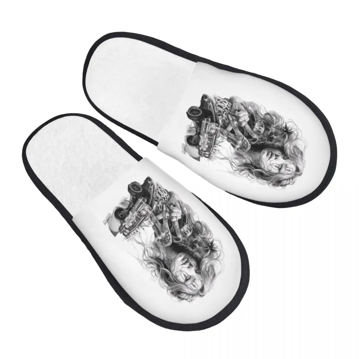 

Custom Rock Band Sullened Memory Foam Slippers Women Comfy Warm House Slippers