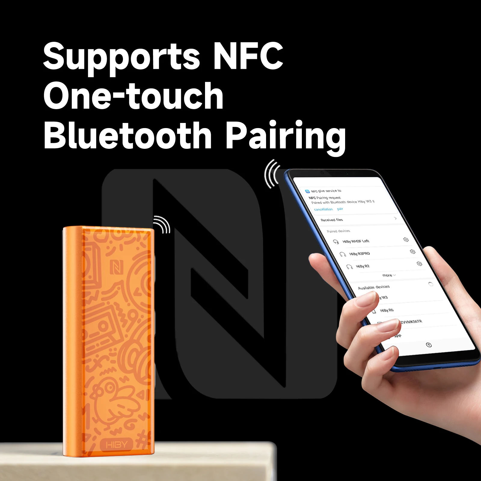 HiBy W3 II/W3 GEN 2 Тип C USB ЦАП Ключ Беспроводной Bluetooth-декодер Усилитель для наушников AMP CarPlay NFC CVC Микрофон для Android iOS