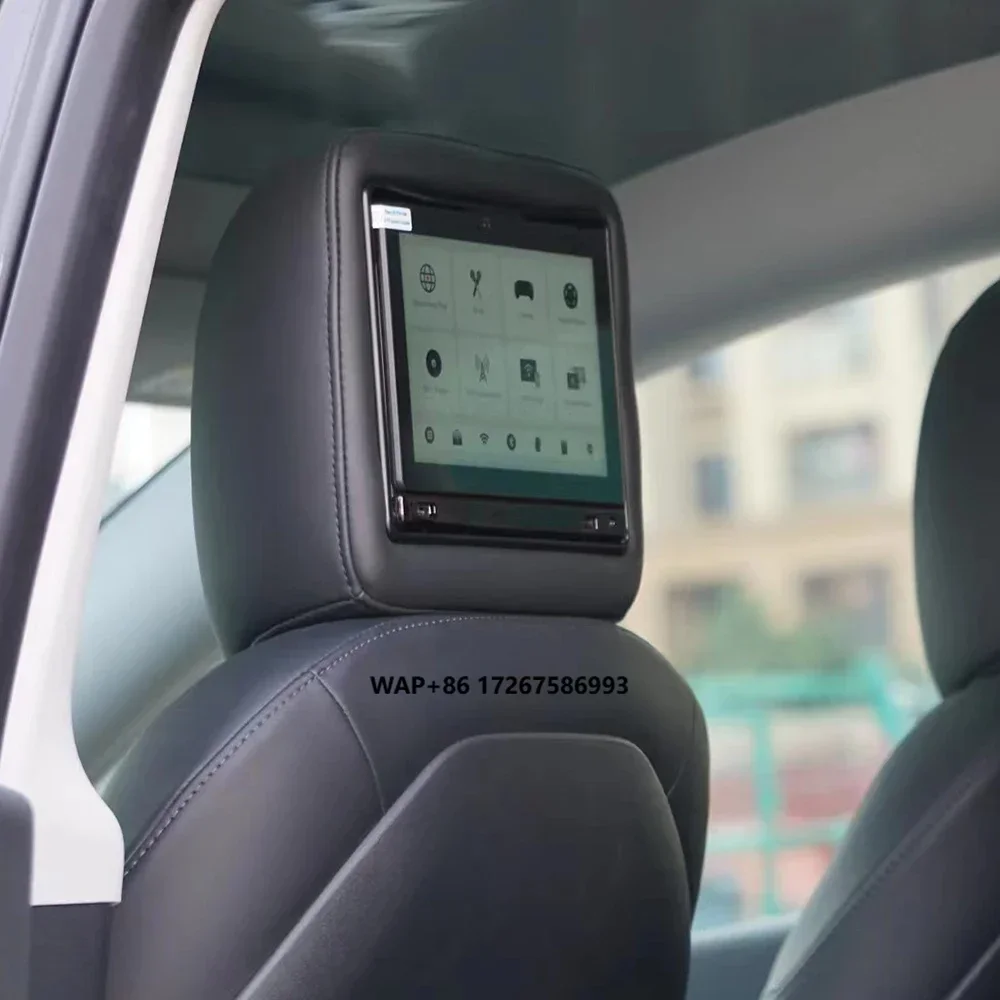 News Android Car Headrest  Rear Screen for  Model 3/Y  Bluetooth WIFI Multimedia Player Touch Screen