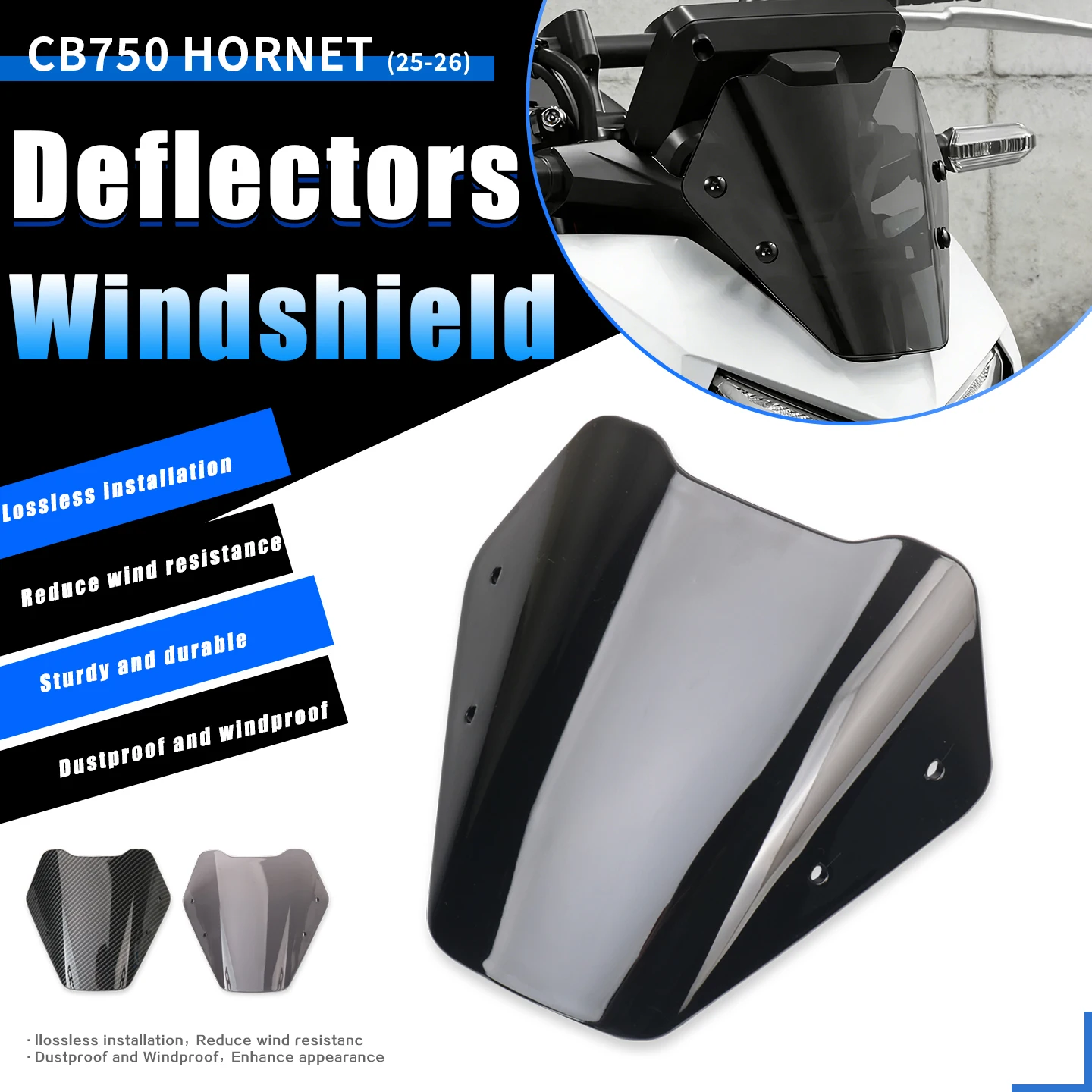 

Для мотоцикла CB750 Hornet CB 750 2025 2026: Аксессуары, ветровое стекло, дефлекторы, визор, защита от ветра