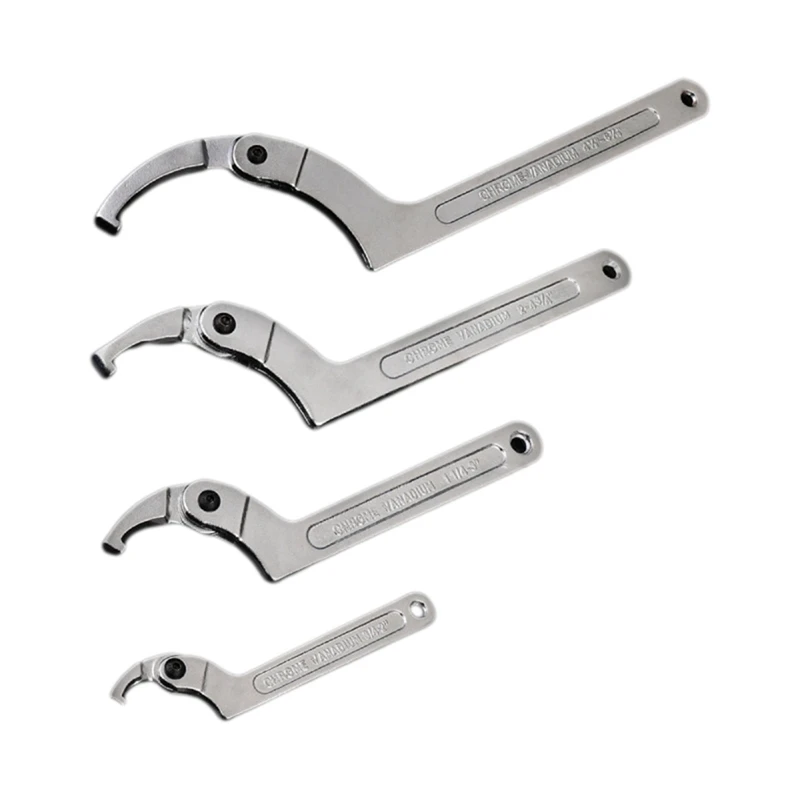 

Crescent Wrench Set Adjustable C-Pin Wrench Hook Wrench For Tightening And Locking Of Vehicle Mechanical