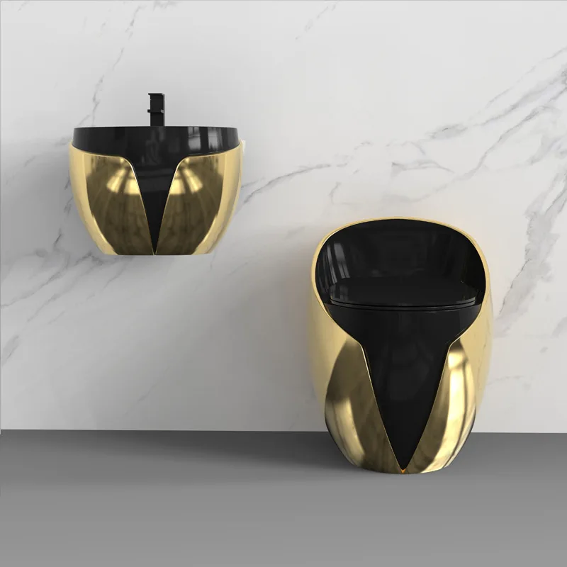 Creative Personality Egg Round Egg Shaped Toilet Color Toilet Large Pipe