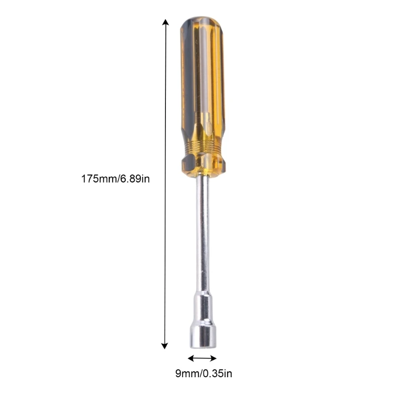 5/5.5/6/7/8/9/10mm Metal Screwdriver Key Socket Screwdriver Socket Nutdriver