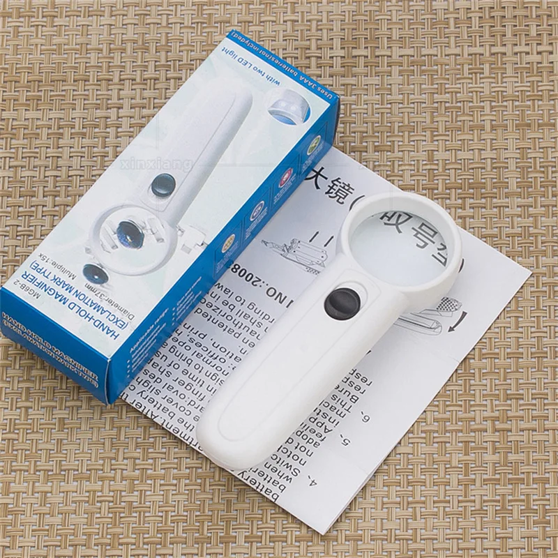 Imagem -06 - Lupa com Luzes Led Homem Velho Lupa Recarregável Iluminado Handheld Óculos de Leitura para Idosos 15x