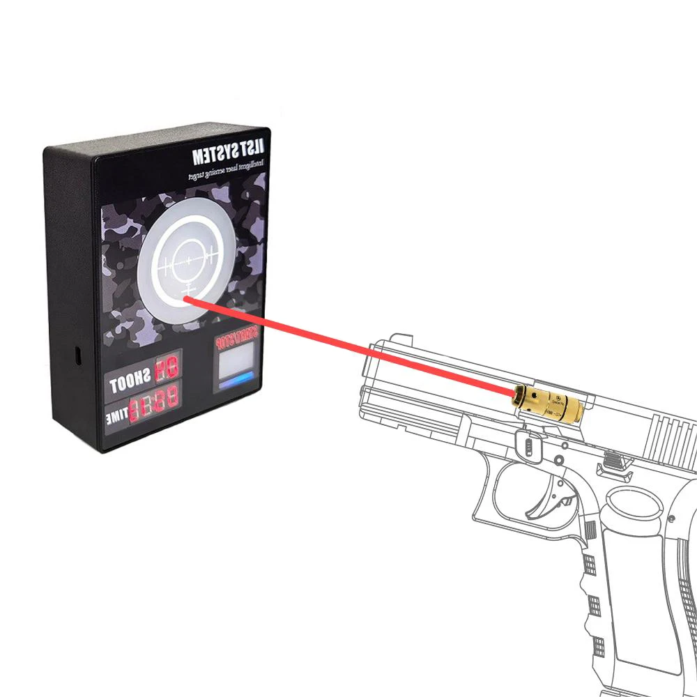 

9mm/380ACP/38SPL/40S&W/223Rem/45ACP Red Dot Laser Training Bullet Dry Fire Laser Trainer Cartridge Tactical Laser Bullet