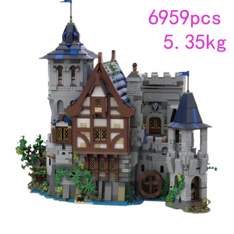 

32 пятна MOC-132661 6959 шт. замок мелкие частицы сборка строительные блоки развивающая игрушка модель подарочный набор украшения