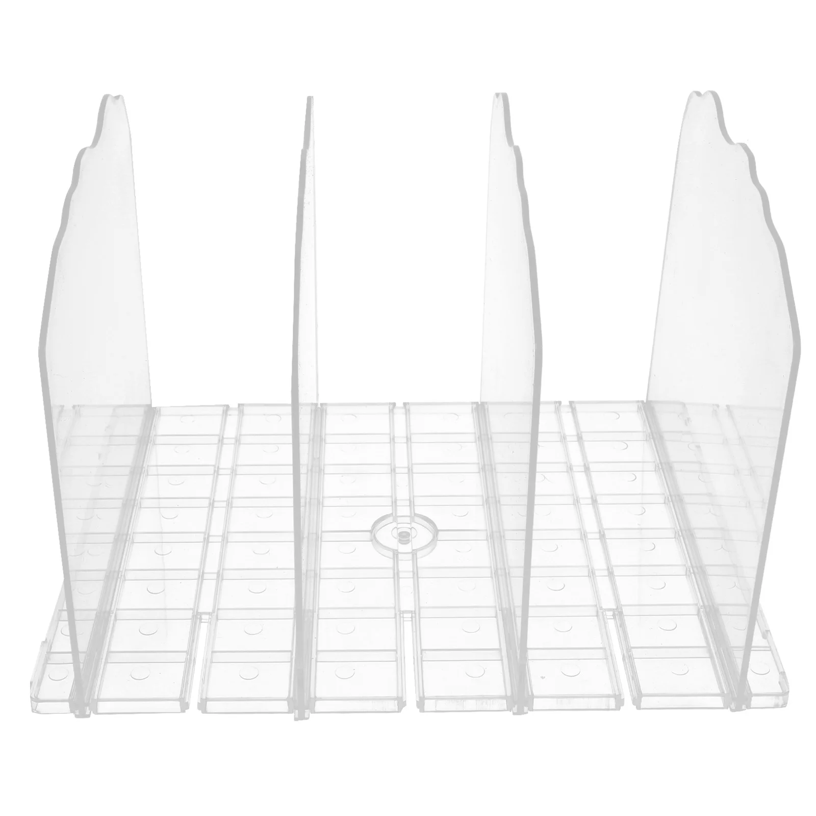 

Transparent Insert Storage Rack Multi-Functional Plastic Book Bag Organizer Stand For Desktop Closet Shelf Purse Magazine