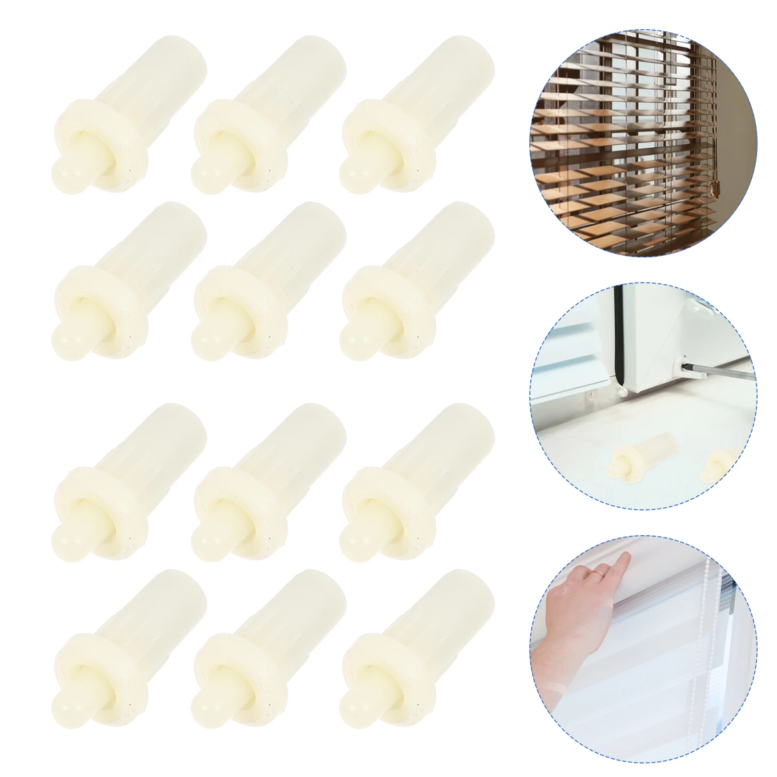 

30 Pcs Shutter Repair Pin Furniture Connector Telescopic Design Lightweight Easy Use Durable Safe Home Accessory Plastic Pin