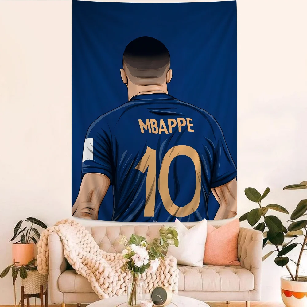 Football Cool-M-Mbappe Superstar Hanging Bohemian Tapestry Hanging Tarot Hippie Wall Rugs Dorm Japanese Tapestry