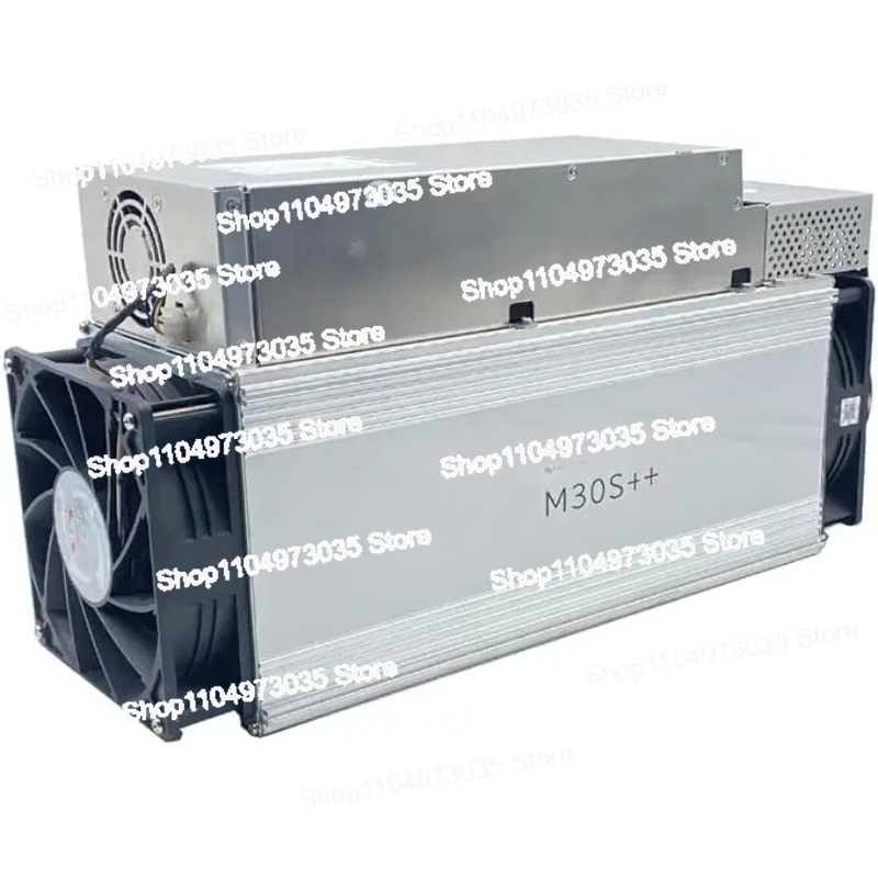 

M30S++ 110TH/S Bitcoin ASIC Miner (SHA256, 32J/TH, 3472W, 220V), Energy Efficient, Highly Stable, Air-Cooling