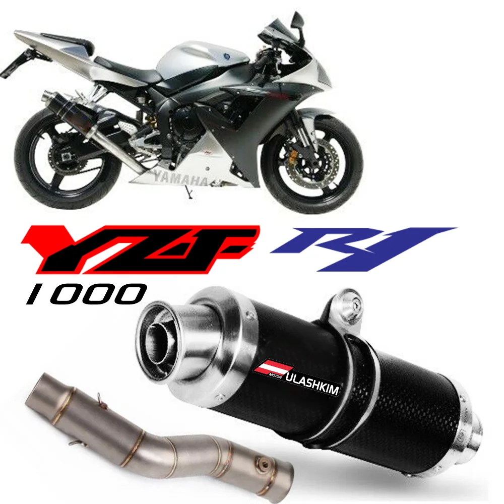 

Slip On For Yamaha YZF1000 YZF R1 2009 2010 2011 2012 2013 2014 Motorcycle Exhaust Muffler Escape Full System Middle Link Pipe