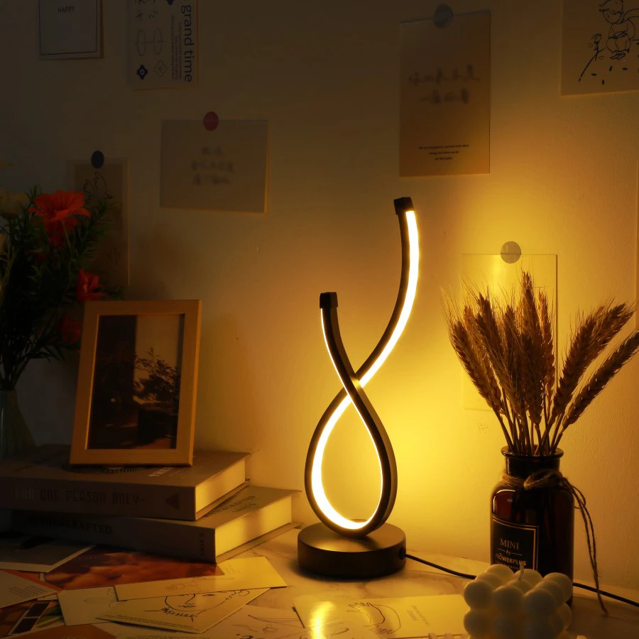 Led Table Lamp Bedroom Bedside Nightlight Creative ktv Restaurant Coffee Shop Luminous Decorative Table Light