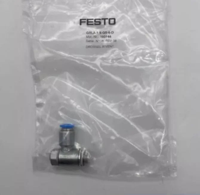 

2PCS New original FESTO throttle valve 193143-GRLA-1/8-QS-4-D 193144-GRLA-1/8-QS-6-D