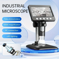 4.3inch HD Digital Microscope Real Shot Rendering Computer Microscope Electron Biological Microscope