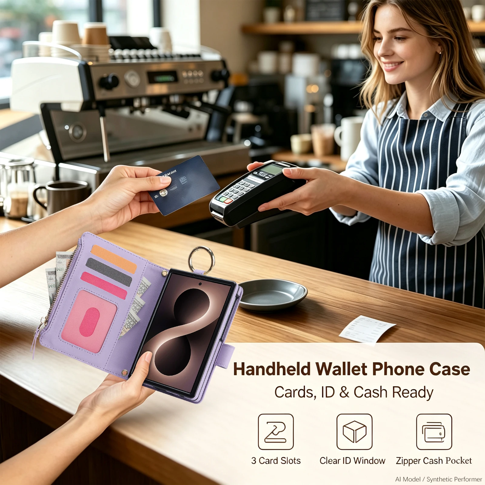 حافظة جلدية قابلة للطي مع حامل - مراجعة Bifold Leather Wallet وسعره