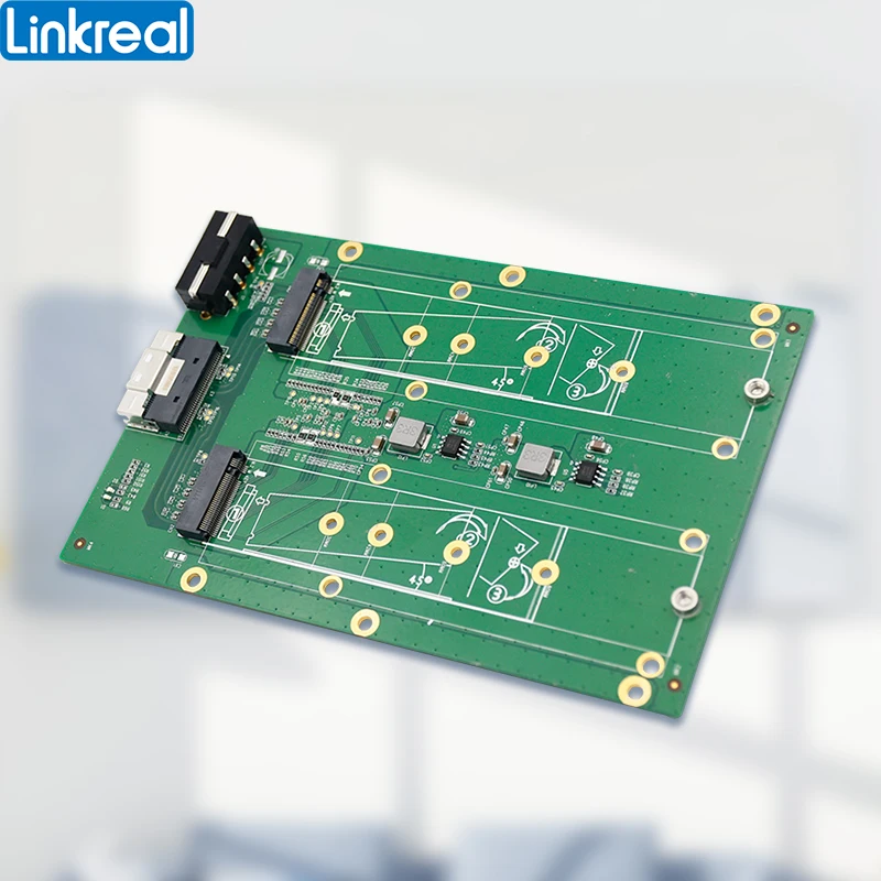 Imagem -04 - Linkreal Sff8654 a Porta M.2 m Chave Nvme Adaptador Card-lrfcf512