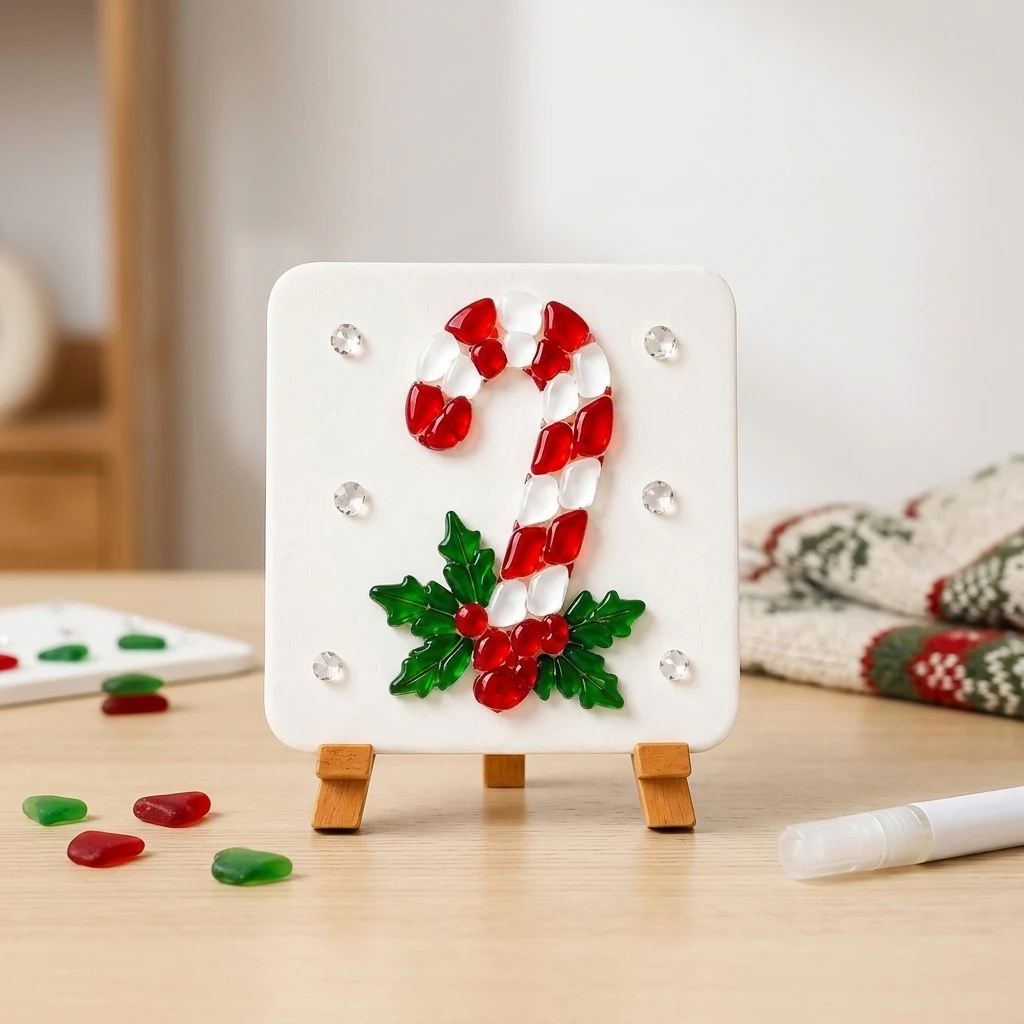 Art Craft Ideas For Christmas - Sea Glass Mosaic Kit Colorful Resin