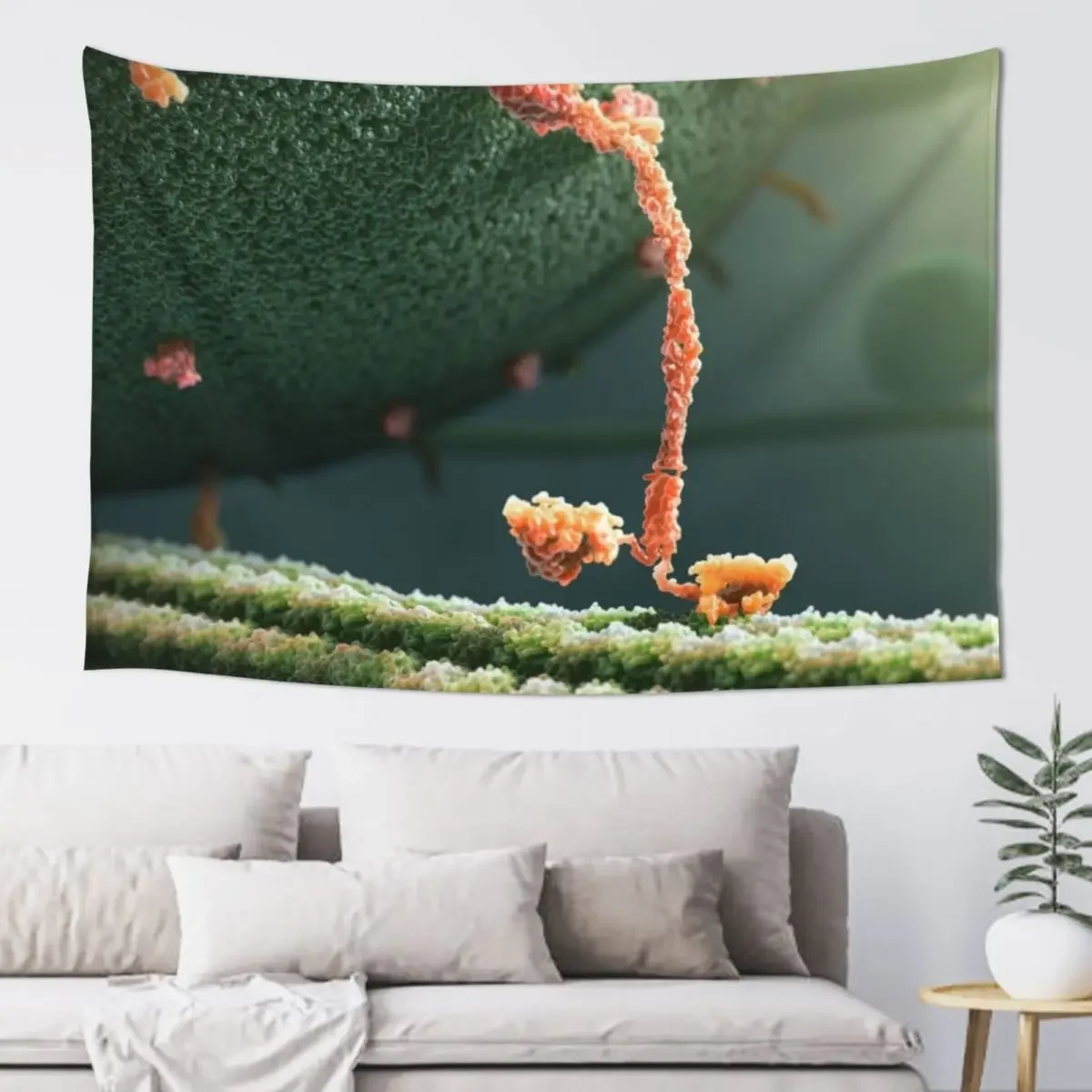 Kinesin Protein Walking by John Liebler Tapestry Aesthetic Room Decor Korean Room Decorations Aesthetic Tapestry