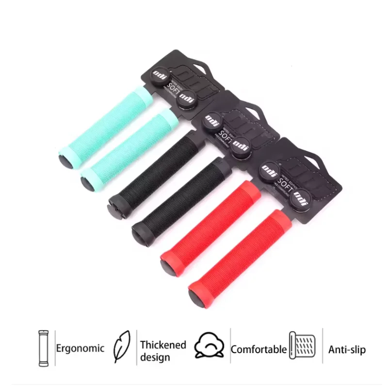 

ODI New 160MM Grip Soft Silicone Bike Grips Mountain Bike Handlebar Cuff Shockproof MTB Handle Cuffs Grips Bicycle Accessories