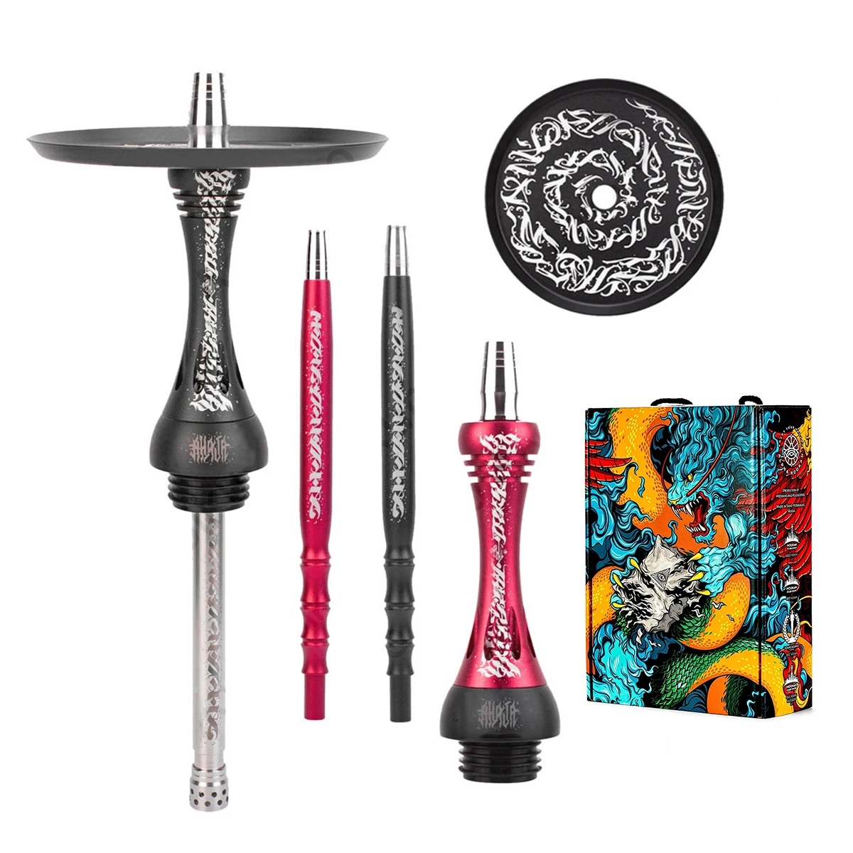 Hookah Set Alphas Hookah Set Model Artist Collection Shisha Hookah Narguile Sheesha Chicha Cachimbas Complete Set