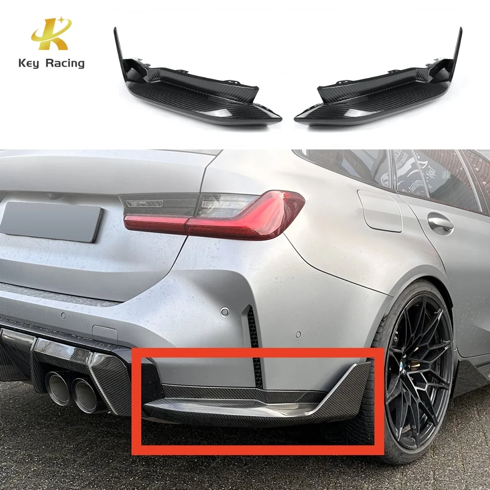 

Задний бампер из настоящего углеродного волокна, разделитель заднего угла, боковая угловая крышка для BMW 3 серии 4 G80 G82 M3 M4