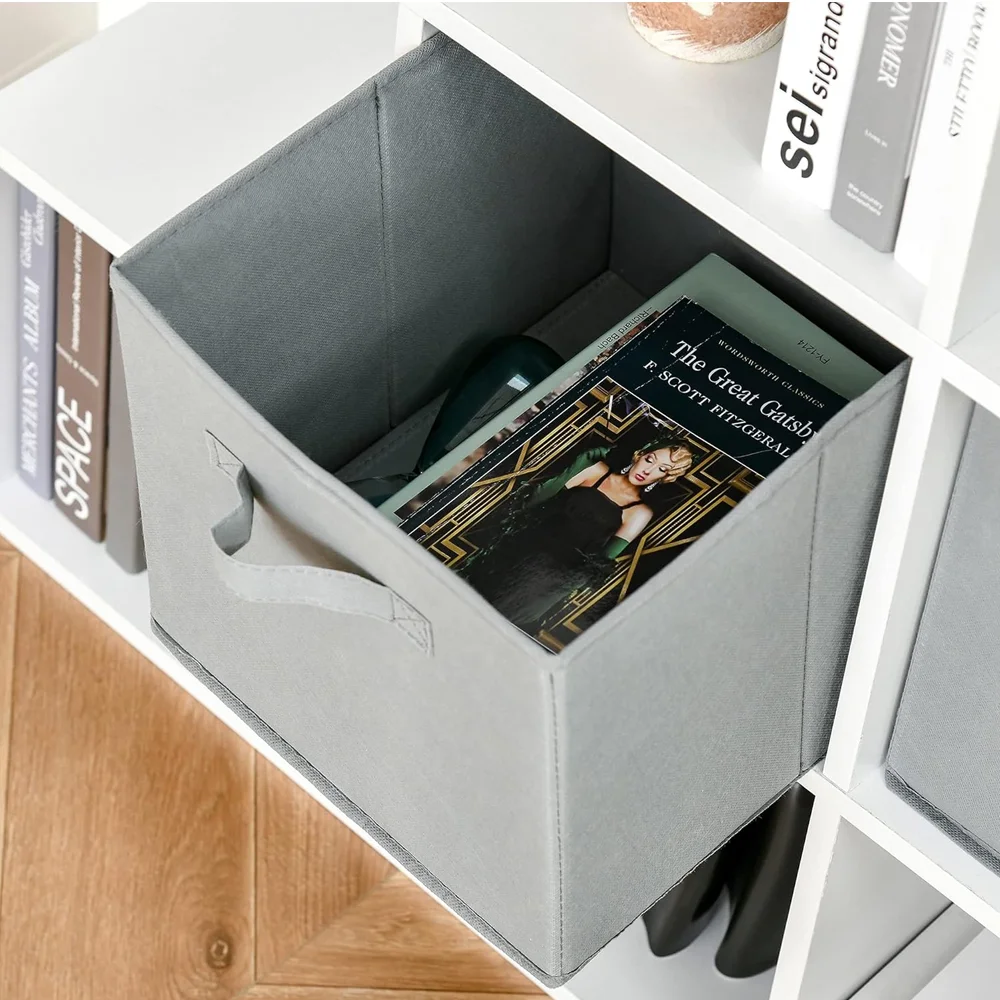 4er/8er-Set faltbare Aufbewahrungsboxen aus Stoff – Kleiderschrank-Organizer für Kleidung, Unterwäsche, Socken, Spielzeug, Kosmetik und Kleinkram – Detail 4