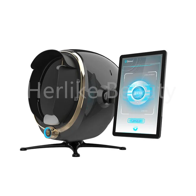 3D กระจกผิวหน้าเครื่องวิเคราะห์ผิวการทดสอบเครื่องสแกนเนอร์ทางเทคนิคเครื่อง20ล้านพิกเซลกล้อง HD สำหรับความงาม