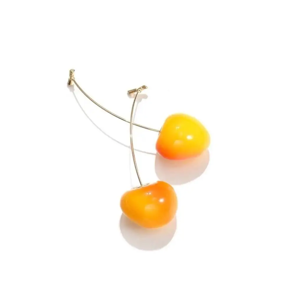

Cute Red Cherry Stud Earrings Small Fresh Lovely Dangle Earrings Apples Sweet Drop Earrings