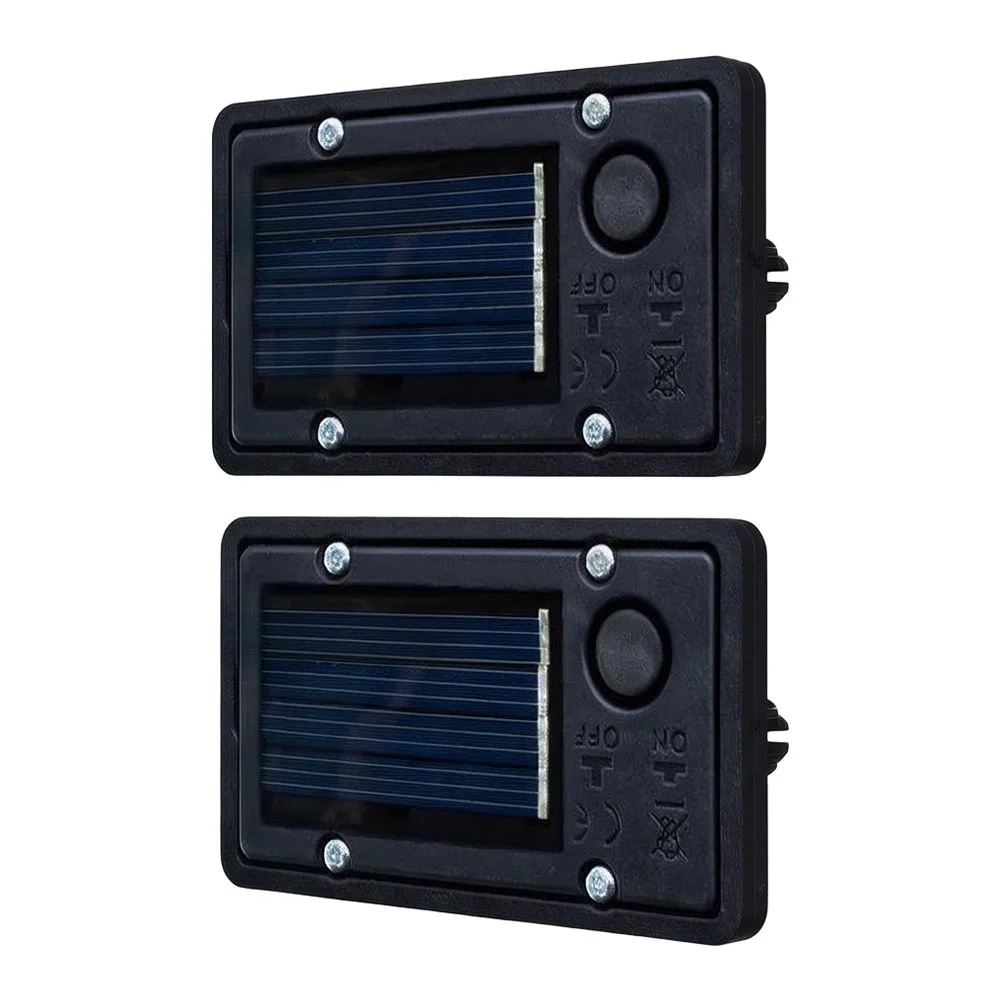 2-Pack Solar Light Replacement Box for Outdoor for LED Fixtures Designed to Fit Standard Solar Lamp Battery Compartments