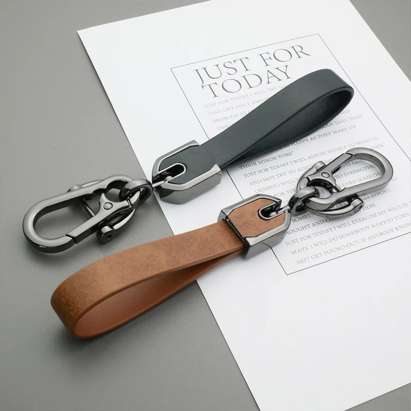 Leather Car Styling Keychain Key Ring Chain Emblem Gifts For Peugeot 408 4008 308 3008 Rifter 5008 508 2008 208 301 RCZ 407 108