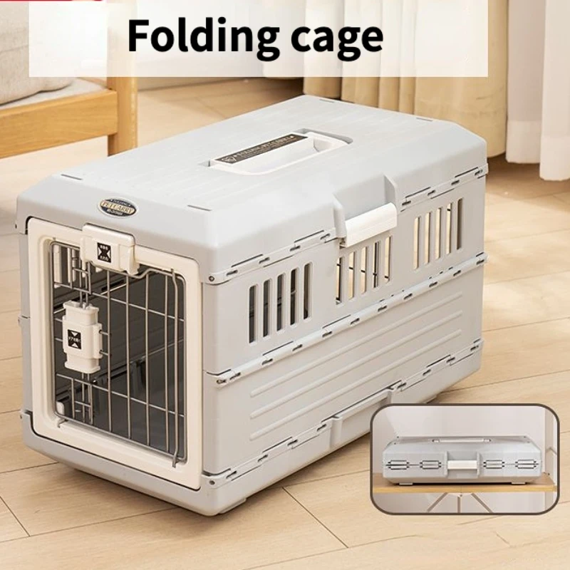 

Folding Pet Air Box Dogs Cats Foldable Air Box Cat Carry Cage Removable Dog Stuff Large Space Pet Travel Carrier Pet Supplies