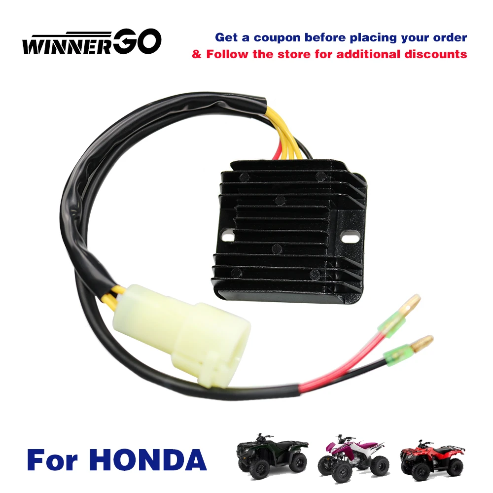 Motorcycle Voltage Regulator Rectifier for Honda TRX300 Fourtrax 300 BigRed 300 1993-2000 ATV NEW 30510-HM5-630 31600-HC5-970