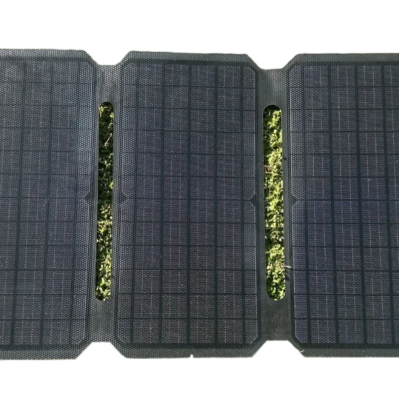 30W ETFE Solar Panel Folding Bag Charger Outdoor Mobile Phone Power Bank Solar Energy