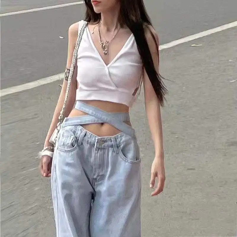 

Jeans Woman 2025 Autumn Clothes Women Quality Texture Material Feel Female Denim Fashion Comfortable Lasting Wear Resistant Anti