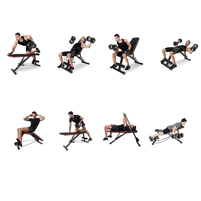 مقعد حل وقف واحد للمنزل للبالغين قابل للتعديل لتدريبات قوة الوزن