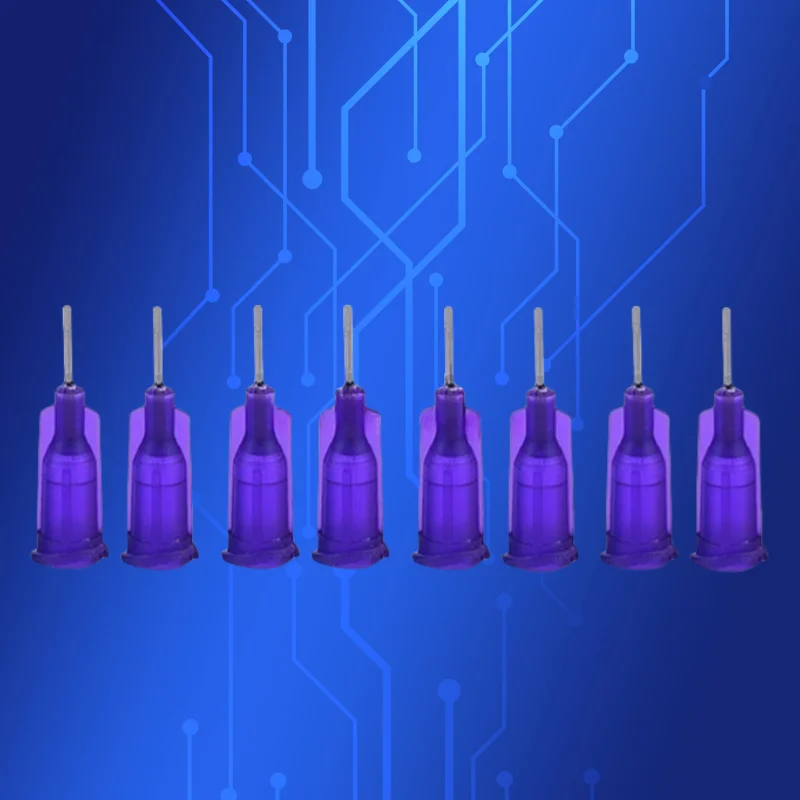 Frete grátis 100 peças 1/4 ''polegadas 21g luer lock cola dispensadora agulha