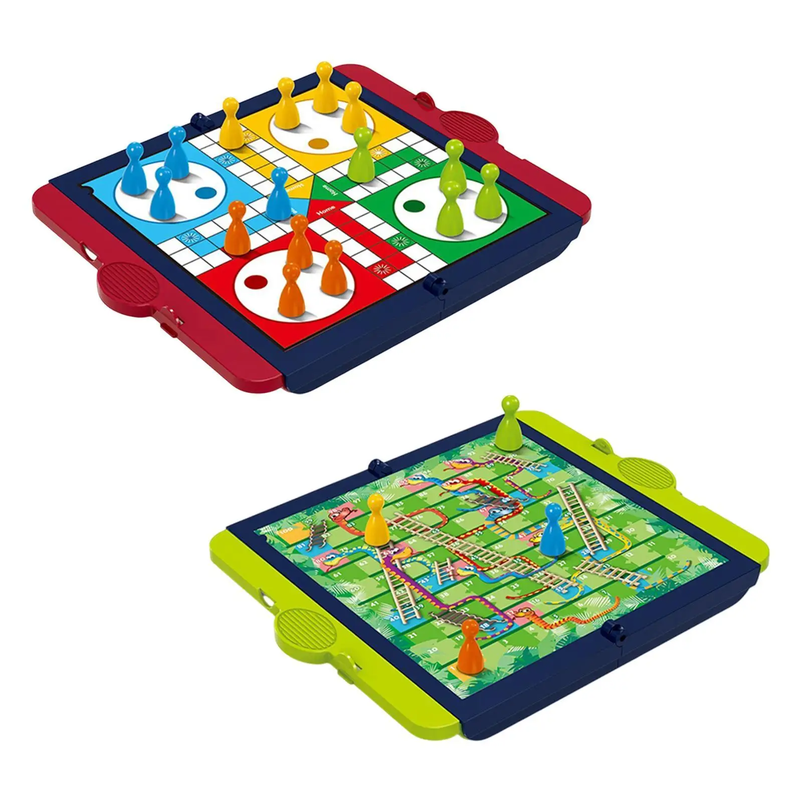 Board Game Set Educational Game Portable Snake and Ladders Board Game Flying Chess for Schools Kids Outdoor Children Indoor