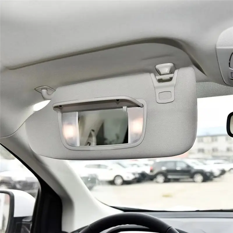 Car Interior Sun Visor Windshield Sun Shade With Makeup Mirror For Ford Mondeo Edge 2013-2020