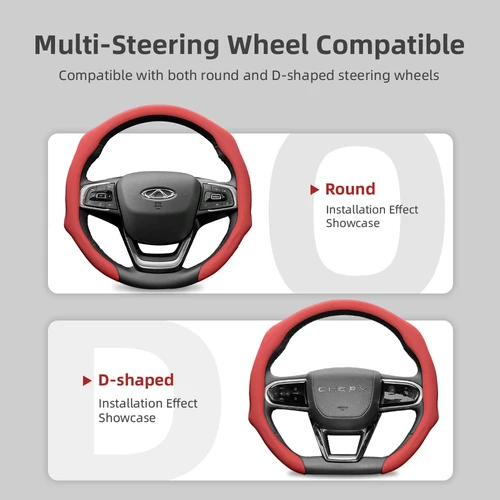 Imagen 2 del producto Adecuado para Chery Funda protectora de cuero perforado, antideslizante, absorbente del sudor, transpirable, integrada para Tiggo 2 3 4 7 8 9 Pro Max Csh Arrizo 6 Cross C5 J6 E5 Omoda 5 Gt Eq7 y otros modelos