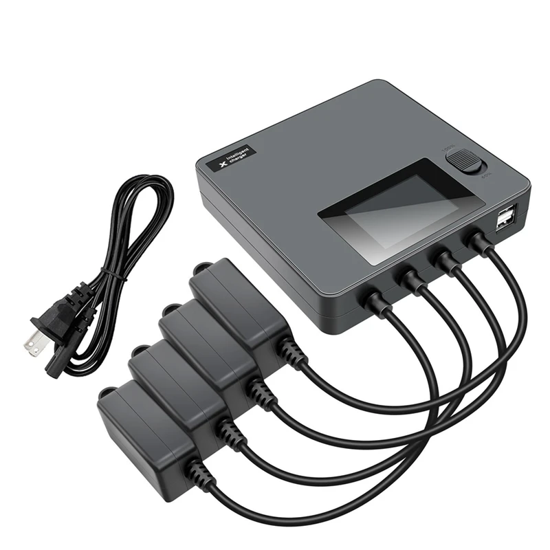 

AIAI 6 In 1 Digital Display Battery Charger For DJI Mini 3/3 Pro/4 Pro Drone Fast Smart Battery Charger