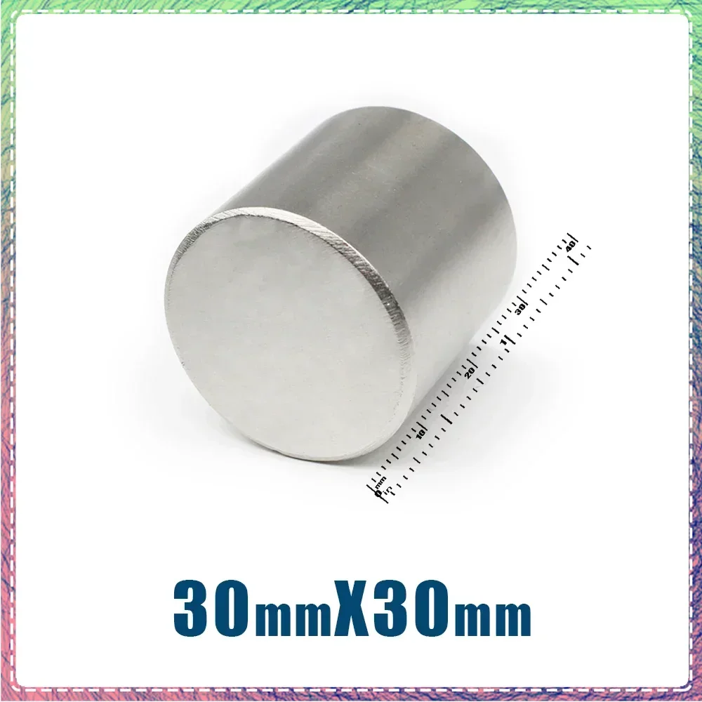 

30x5 30x10 30x20 30x30mm Round Search Magnet N35 Thick Powerful Magnetic Sheet Magnets Circuler Super Strong Neodymium Magnet